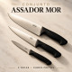 Conjunto assador 3 facas Mor