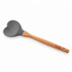 Espátula Coração Silicone Bambu 32cm