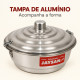 Forma de pudim 18 com tampa