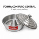 Forma de pudim 18 com tampa