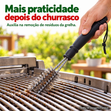 Escova Esponja para Limpar Grelha