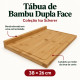 Tábua de Corte em Bambu Dupla Face Isa Scherer – 38 × 26 cm