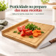 Tábua de Corte em Bambu Dupla Face Isa Scherer – 38 × 26 cm