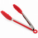 Pegador de Salada em Aço Inox com Silicone Vermelho Mimo Style – 35 cm