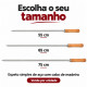 Espeto de churrasco duplo 65 cm
