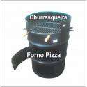 Churrasqueira Tambor + forno de pizza